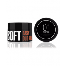 Easy duo gel Soft, "Pastel" 01, 35g. цвет: нежный сиреневый