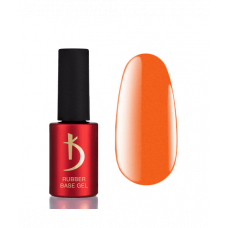 Color Rubber Base Gel, Neon 13, 8мл, цвет: светло-оранжевый с шиммером